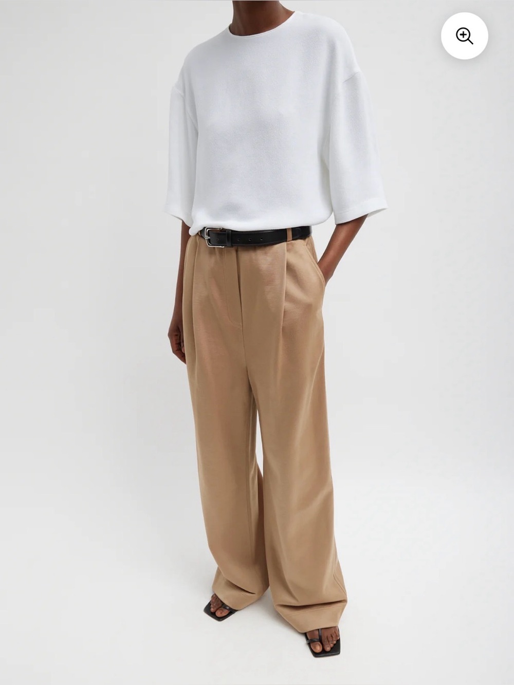 Tibi Silk Terry Pleated Pull On Pant